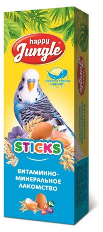 Палочки для птиц Happy Jungle витаминно-минеральные, 2 шт