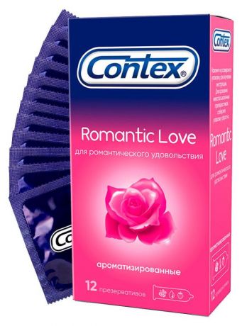 Презервативы Contex Romantic Love ароматизированные, 12 шт