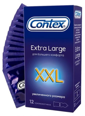 Презервативы Contex Extra Large XXL упаковка, 12 шт