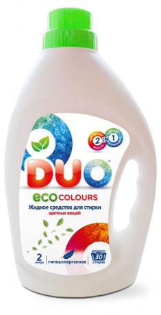 Жидкое средство для стирки DUOECO colours, 2 л