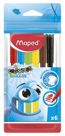 Фломастеры Maped Color Peps Ocean, 6 цветов