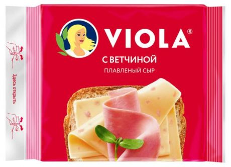 Сыр плавленый Viola тостовый с ветчиной, 140 г