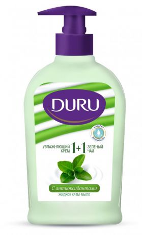 Жидкое крем-мыло Duru 1 + 1 зеленый чай, 300 мл