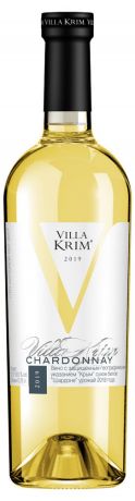 Вино Villa Krim SHEVALIE CHARDONNAY белое сухое Россия, 0,75 л