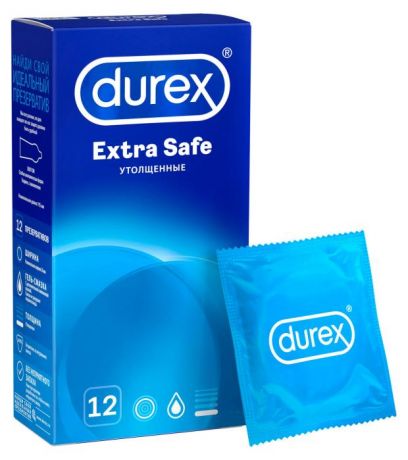 Презервативы Durex Extra Safe, 12 шт