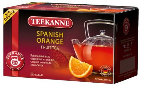 Чай фруктовый TEEKANNE Испанский апельсин в пакетиках, 20х2,5 г