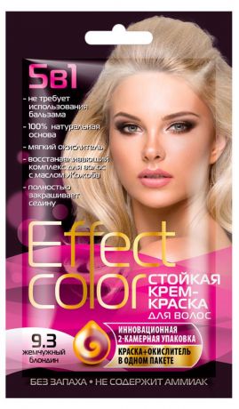 Крем-краска для волос Effect Color Жемчужный блондин тон 9.3, 50 мл