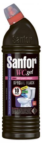 Чистящее средство Sanfor WC санитерно-гигиеническое гель Special black, 1 л