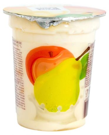Йогурт Пестравка груша-персик 4,7%, 110 г