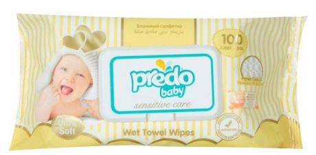 Влажные салфетки детские Predo Baby, 100 шт