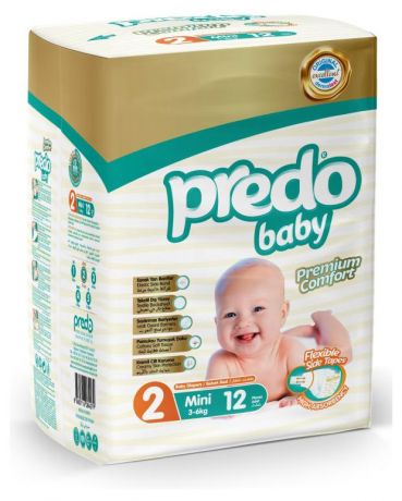 Подгузники Predo Baby 2 (3-6 кг), 12 шт
