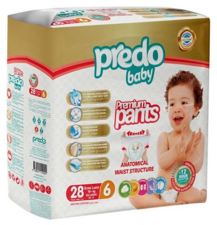 Подгузники-трусики Predo Baby 6 (15+ кг), 28 шт