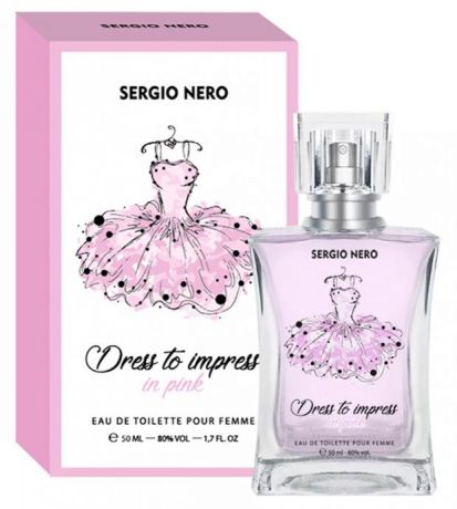 Туалетная вода женская Sergio Nero Dress Pink, 50 мл