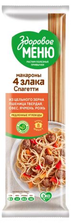 Спагетти Здоровое меню многозерновые, 400 г