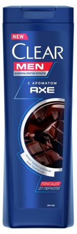 Шампунь для волос Clear Men Axe Dark Temptation против перхоти с ароматом темного шоколада, 380 мл
