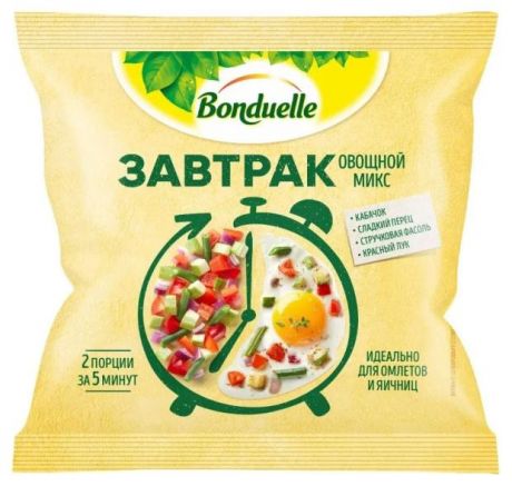 Смесь овощная Bonduelle Завтрак Овощной Микс с кабачком, 200 г