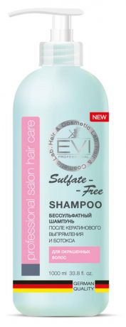 Шампунь для волос EVI professional Бессульфатный для окрашенных волос, 1 л