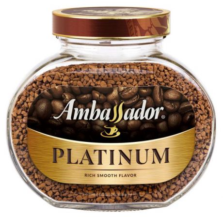 Кофе растворимый Ambassador Platinum сублимированный, 190 г