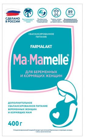 Сухая смесь молочная Mamelle для беременных и кормящих женщин, 400 г