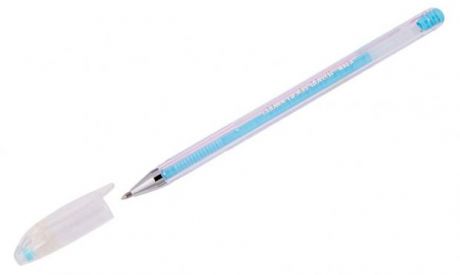 Ручка гелевая Crown Hi-Jell Pastel голубая, 0,8 мм