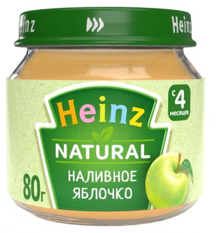 Пюре Heinz Наливное яблочко с 4 месяцев, 80 г