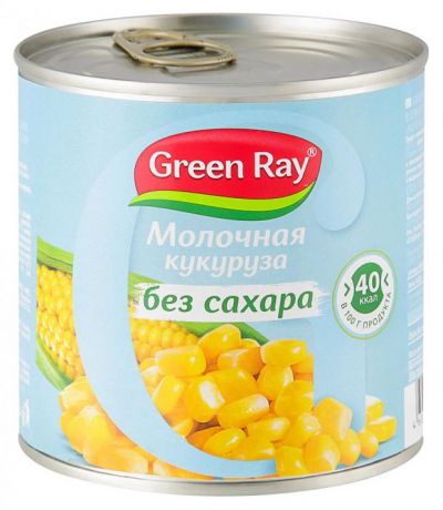 Кукуруза Green Ray без сахара, 425 г