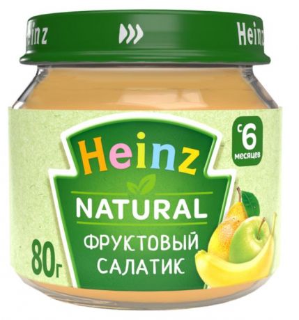 Пюре Heinz Фруктовый салатик с 6 мес., 80 г