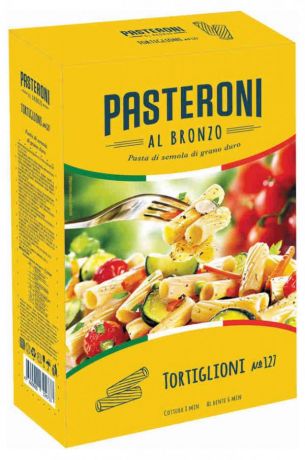 Макаронные изделия Pasteroni Tortoglioni 127, 400 г