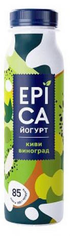 Йогурт питьевой EPICA с киви и виноградом 2,5%, 260 мл