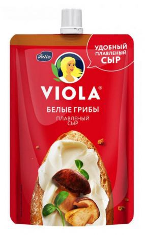 Сыр плавленый Viola с белыми грибами 45%, 180 г
