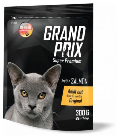 Сухой корм для кошек GRAND PRIX Adult Original с лососем 0.3 кг