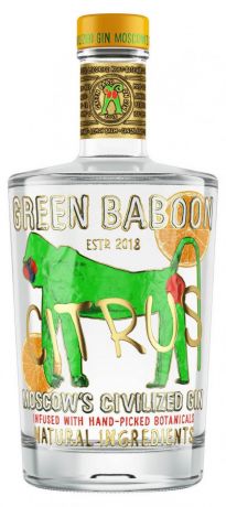 Джин Green Baboon Citrus Россия, 0,5 л