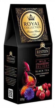 Чай черный Riston Royal Collection Wild Strawberry листовой, 100 г