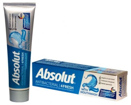 Зубная паста Absolut Antibac 4Fresh освежающая, 110 гр