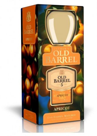 Коньяк Fathers Old Barrel Apricot Россия, 0,5 л + бокал