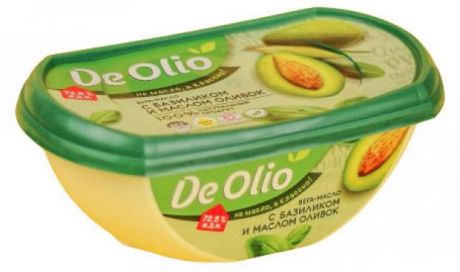 Масло растительное De Olio Базилик и масло оливок 72,5%, 220 г