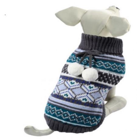Одежда для собак Triol Свитер Помпончики размер M, 30 см