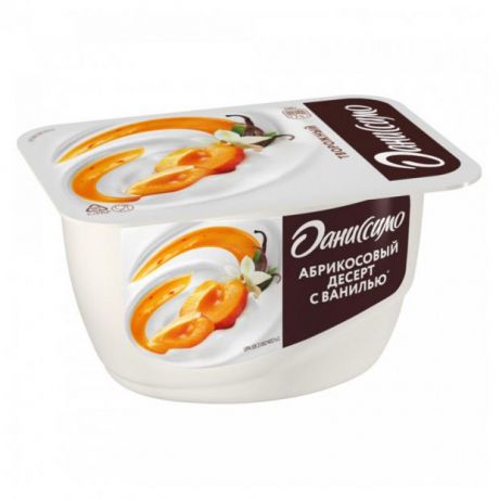 Творожок Даниссимо абрикосовый десерт с ванилью 5,6%, 130 г