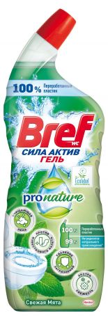 Чистящий гель для унитаза Bref Сила Актив ProNature, 700 мл