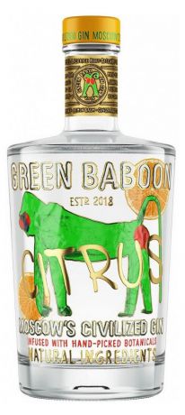 Джин Green Baboon Citrus Россия, 0,7 л