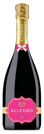 Плодовый алкогольный продукт Allegro Rose розовый полусладкий Россия, 0,75 л