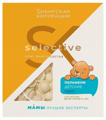 Пельмени детские Sибирская Коллекция Selective, 500 г