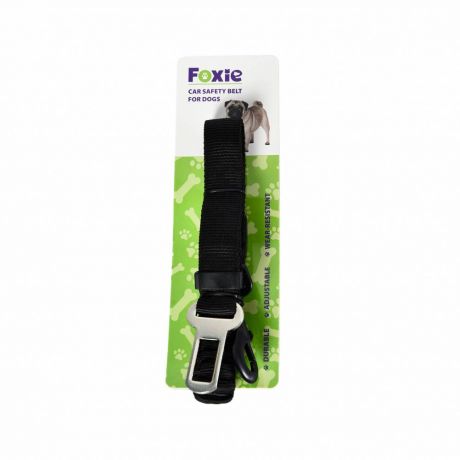 Ремень безопасности для собак Foxie 2,5х60-110см черный