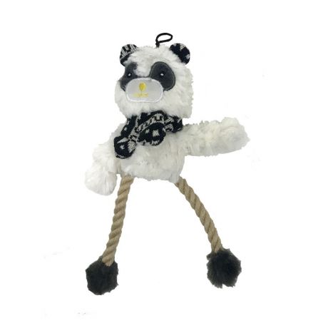 Игрушка для собак CHOMPER Scandi Панда с длинными лапами и пищалкой плюш 22см
