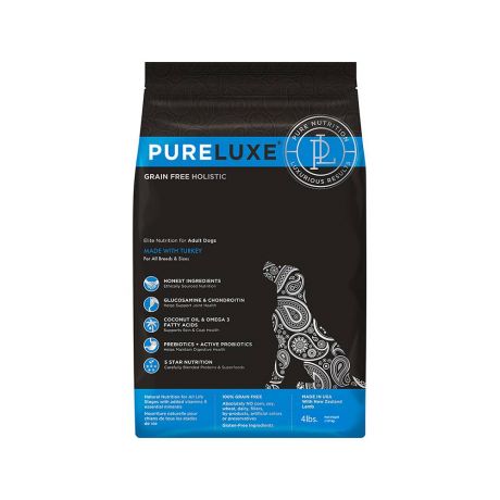 Корм для собак PureLuxe индейка сух. 1,81кг