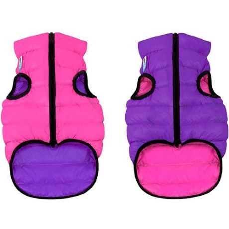 Куртка для собак AiryVest двухсторонняя размер XS 30см розово-фиолетовая