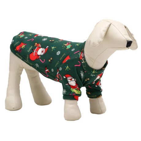 Кофта для собак SIMA LAND Пижон "Подарки" новогодняя размер 2XL, зелёный (ДС 45, ОШ 36, ОГ 56см)