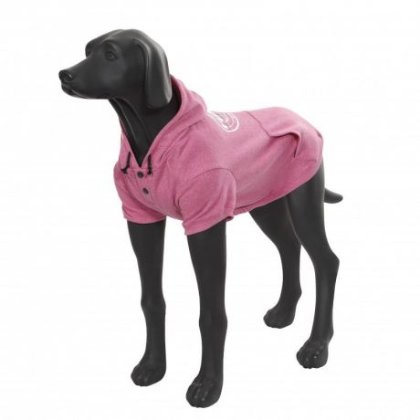 Толстовка для собак RUKKA Hoody розовая, размер 25