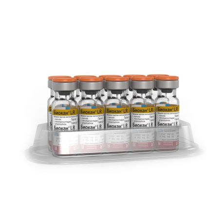 Вакцина для собак Bioveta Биокан LR, 1 доза, 10 доз/уп