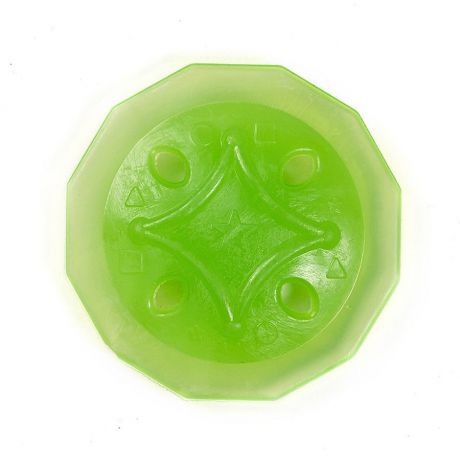 Игрушка для собак DOGLIKE Тарелка Космос с этикеткой (зеленый)